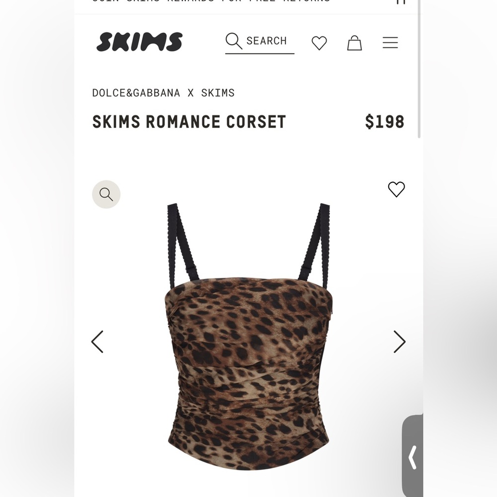 Dolce & Gabbana x Skims Romance Corset